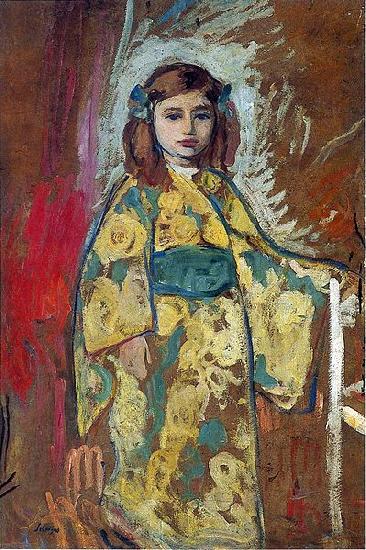 Henri Lebasque Prints Nono in a Japanese Robe France oil painting art